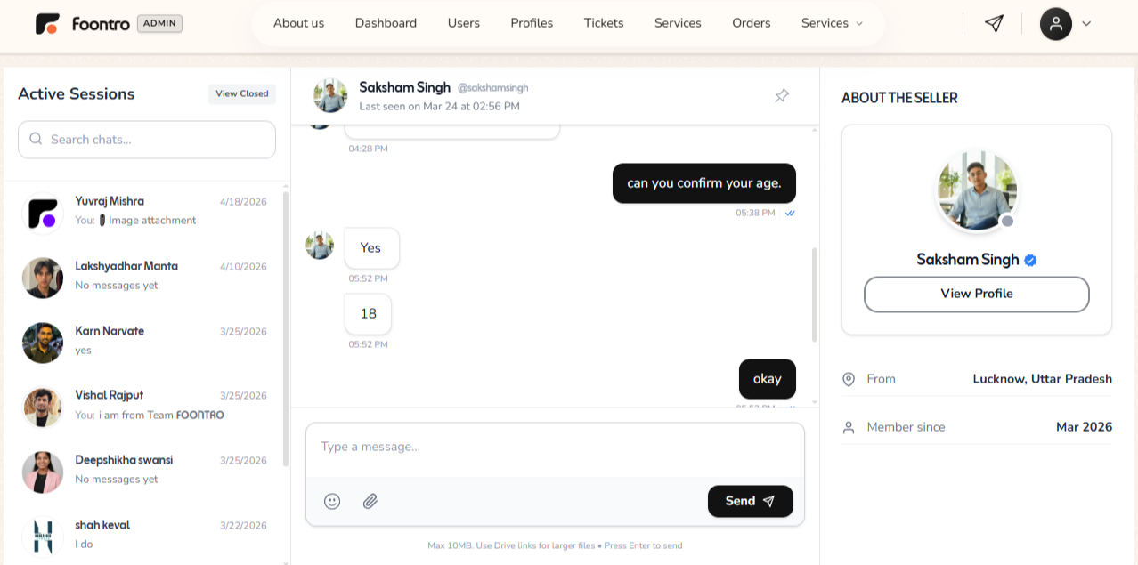 Foontro screenshot