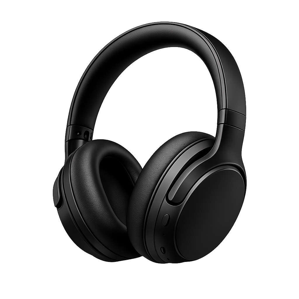 Headphones System Design Stock Image